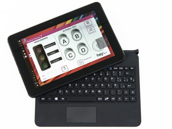 Hey!tech 2-in-1 Tablet for schools with a interactive Display