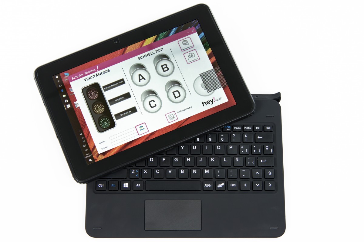 Schul-Tablet mit interaktivem Zweit-Display von Hey!tech