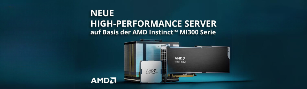 HPC / AI Server der AMD Instinct MI300 Serie