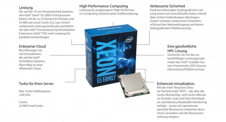 Intel Xeon E5 2600v4 series